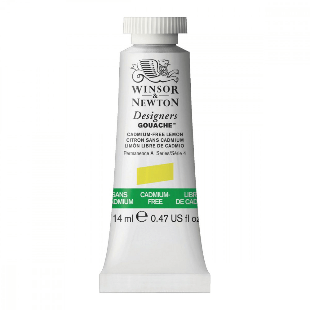 Tinta Guache Winsor & Newton Designers 14ml S4 898 Cadmium Free Lemon